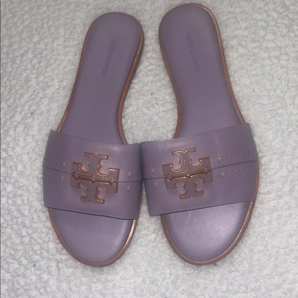 Tory Burch Lavender Slide Sandals